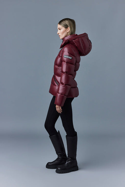 MACKAGE Ladies Hooded Light Down Jacket Womens Apparel